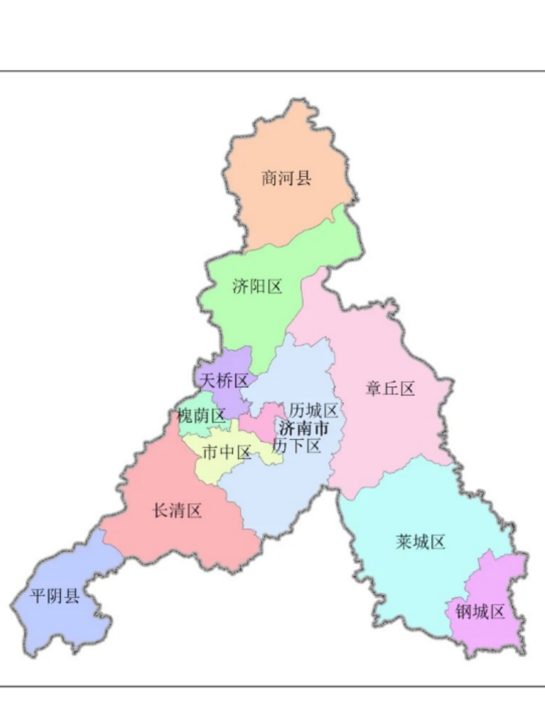 濟(jì)南市最新區(qū)域劃分圖，城市探索之旅啟程